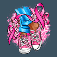 Cancer Ribbon Pink Converse And Flowers Urban Heavy Tee | Teevron