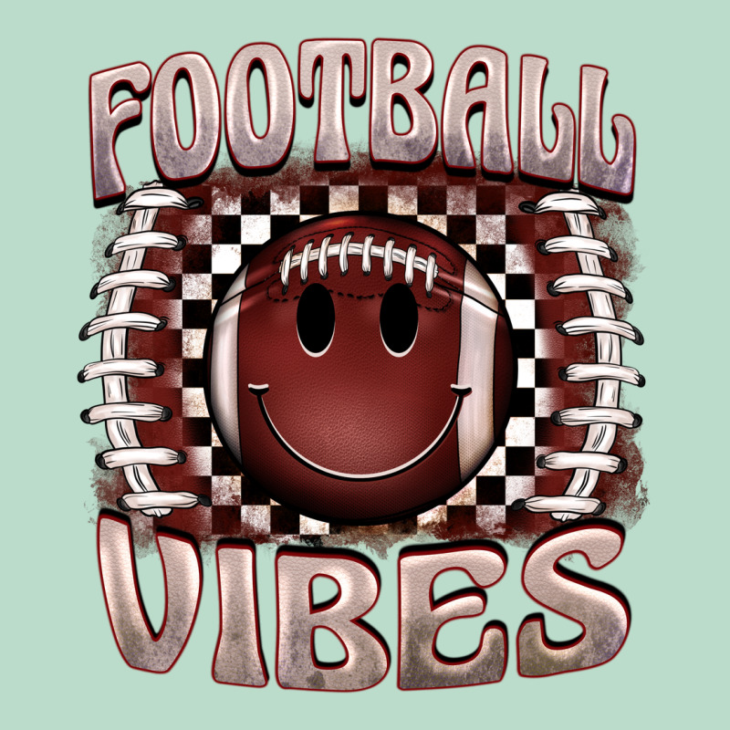 Football Vibes Smiley Face Premium Hoodie by BarkalooDesign | Teevron