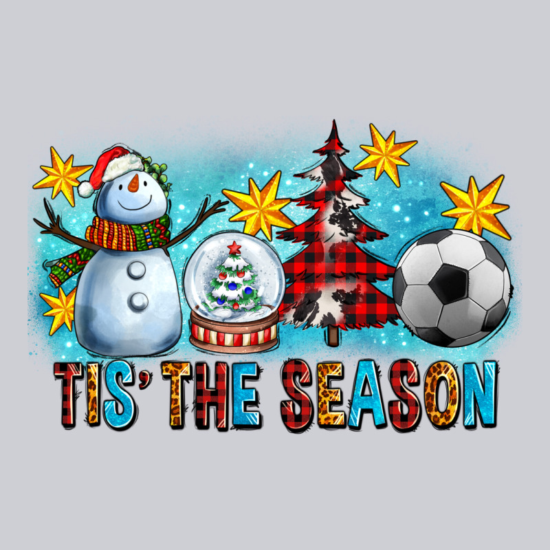 Tis The Season Christmas With Soccer Ball And Snowman Heavyweight Sweatshirt by FaDigitalArtStudio | Teevron