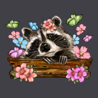 Raccoon With Flowers Heavyweight Hoodie | Teevron