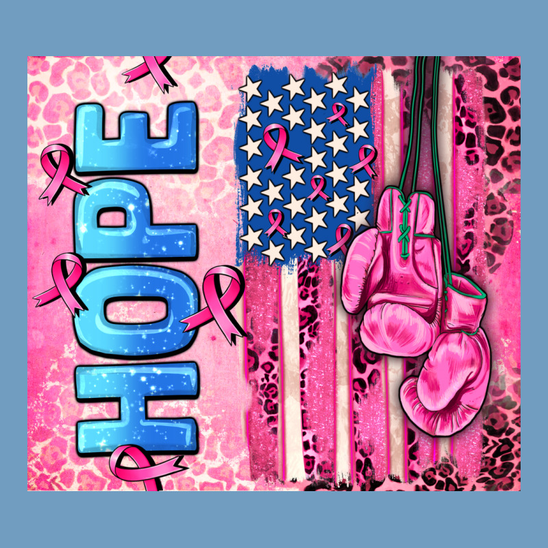 Hope  Breast Cancer And American Flag Urban Heavy Tee by AdoDesignShop | Teevron