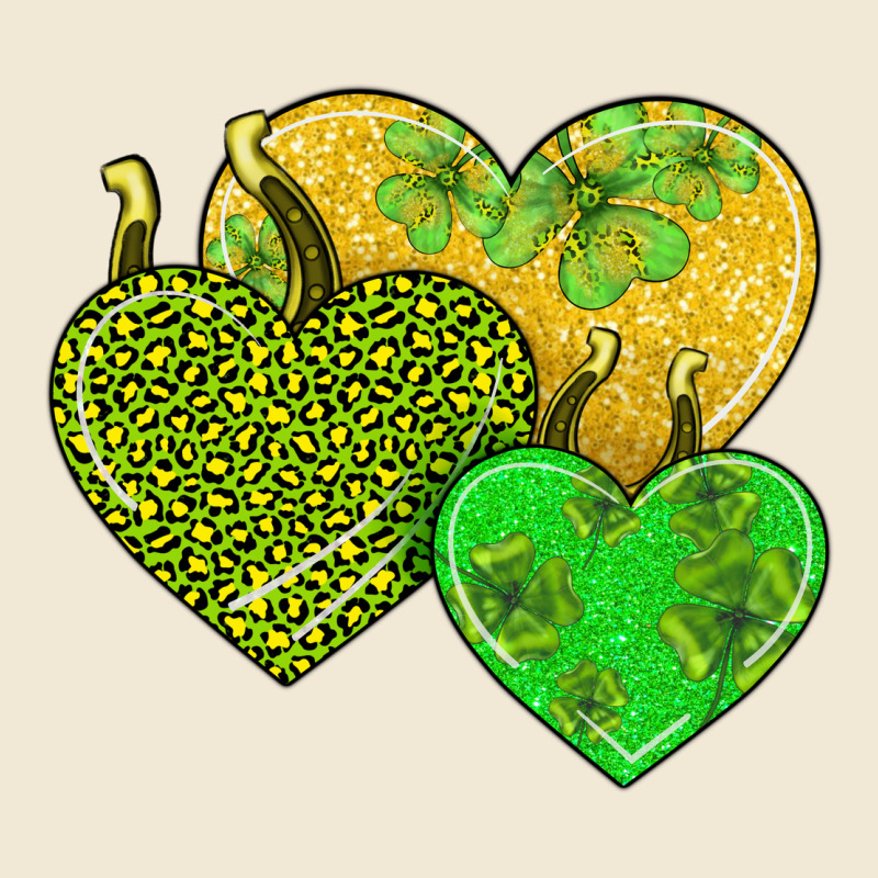 St Patricks Day Hearts Ladies Tee by AdoDesignShop | Teevron