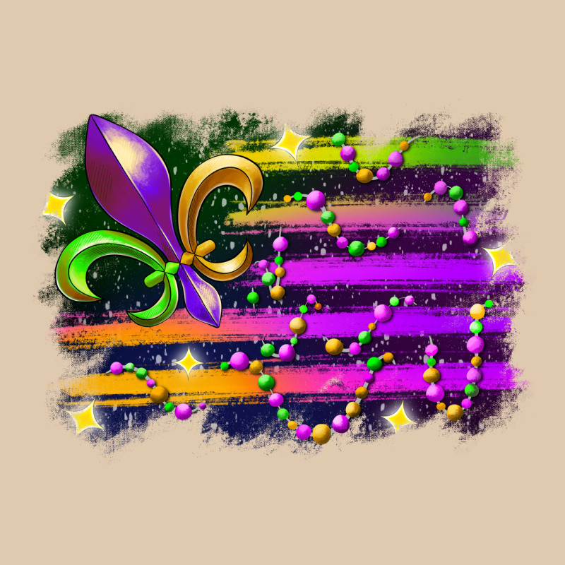 Mardi Gras Flag Heavyweight Sweatshirt by RacoonDesign | Teevron