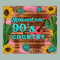 Raised 90's Country Guitar Cactus Sunflower's Classic Tee | Teevron