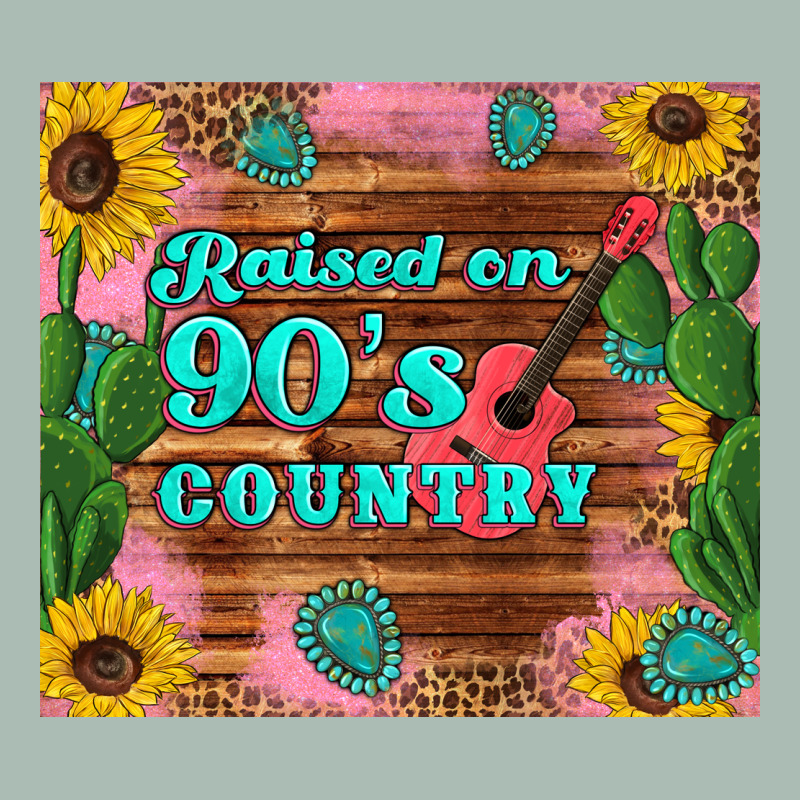 Raised 90's Country Guitar Cactus Sunflower's Classic Tee by Artiststas | Teevron