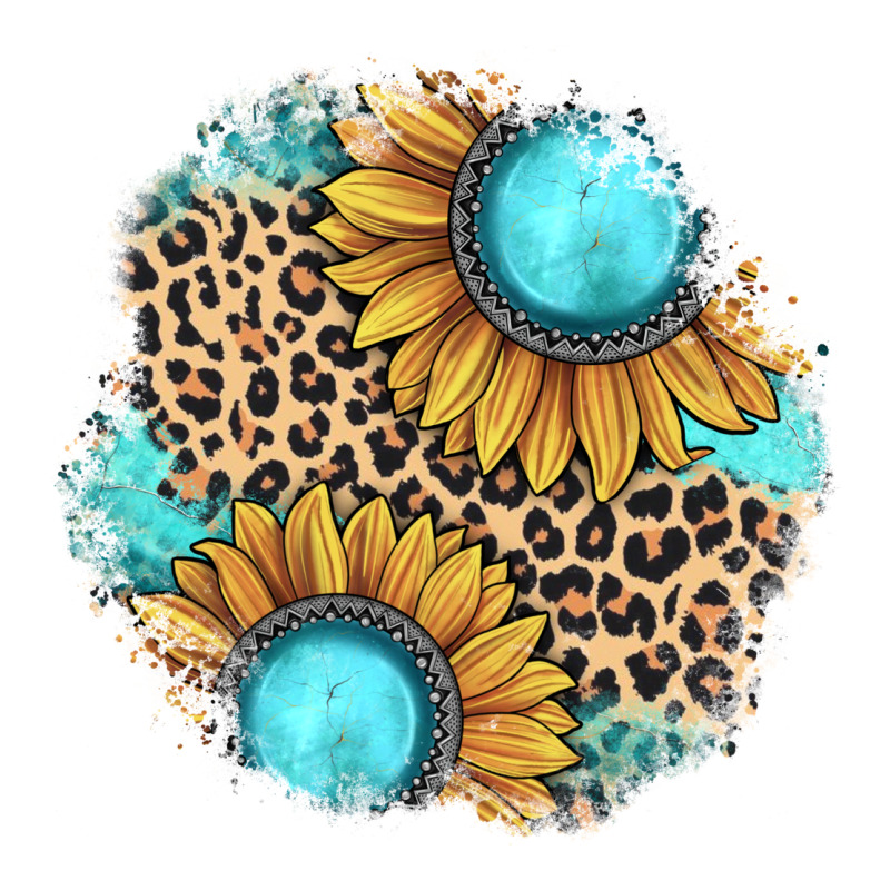 Gemstone Leopard Patch Long Sleeve Tee by JahusDesignShop | Teevron