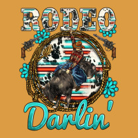 Western Rodeo Darlin' Bullfighter Serape Cowhide Turquoise Gemstones Urban Heavy Tee | Teevron