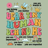 Customized Teacher Dear Tiny Human Behind Me Back Urban Heavy Tee | Teevron