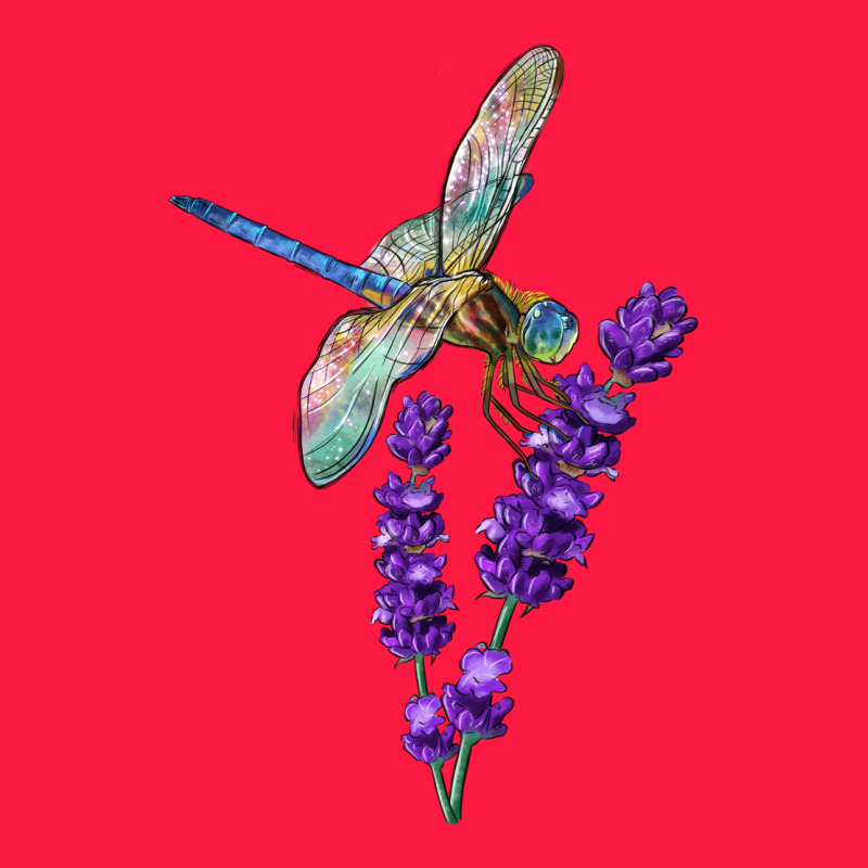 Dragonfly With Lavender Zipper Hoodie by LillyAllenDesigns | Teevron
