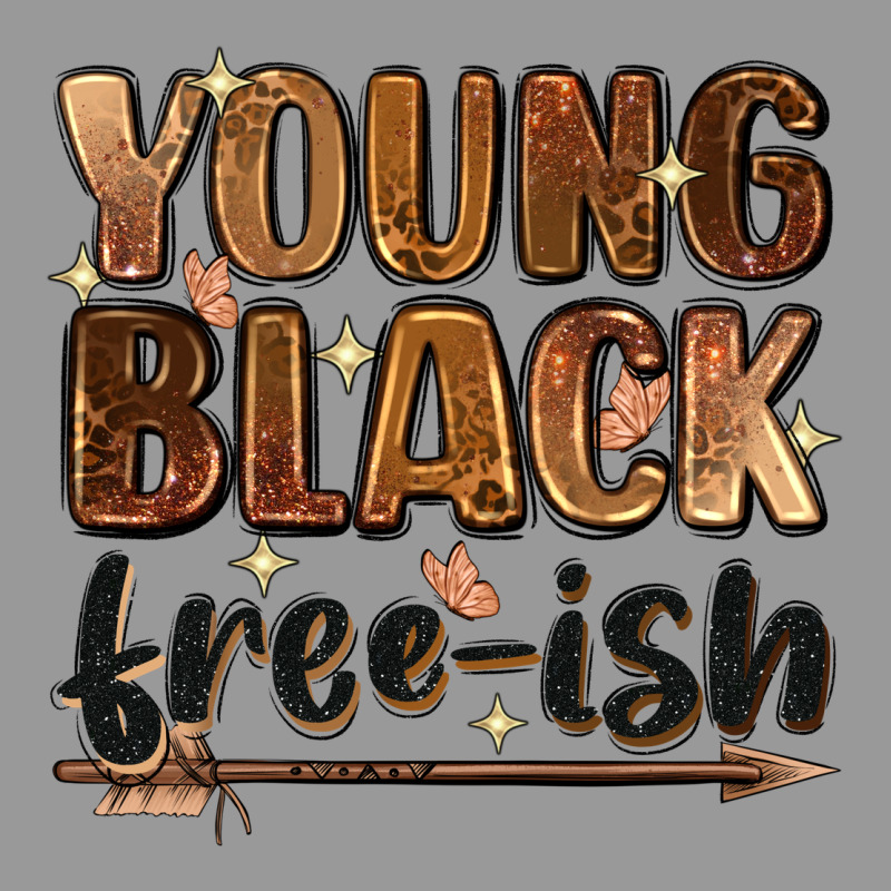 Young Black Free-ish Vintage Hoodie by Zillion Design Studio | Teevron