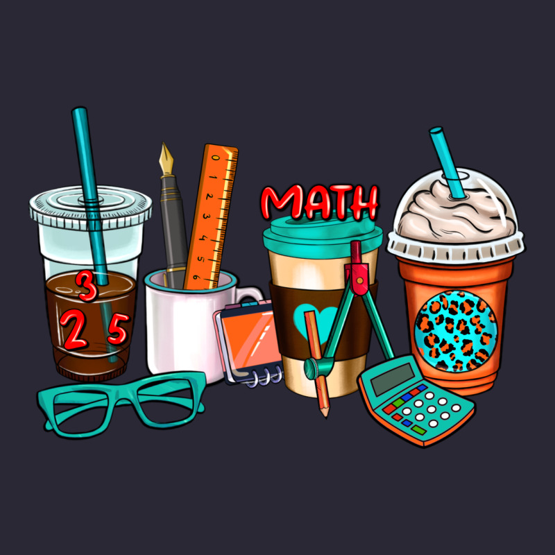 Math Teacher Coffee Cups Vintage Tee by AdoDesignShop | Teevron