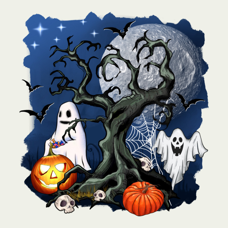 Halloween Tree And Ghosts Urban Heavy Tee by AdoDesignShop | Teevron