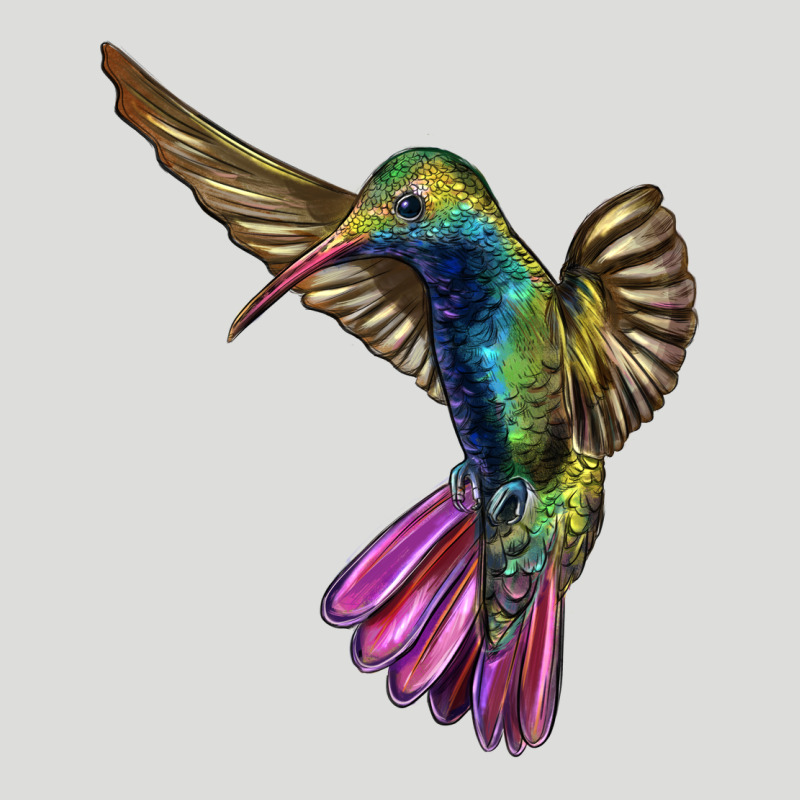 Flying Ruby Throated Hummingbird Zipper Hoodie by LillyAllenDesigns | Teevron