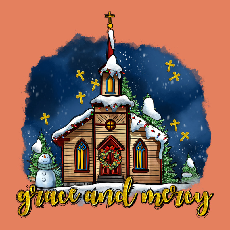 Christmas Church And Snow Grace And Mercy Classic Tee by AdoDesignShop | Teevron