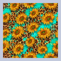 Sunflowers And Leopard Western Seamless Pattern Long Sleeve Tee | Teevron