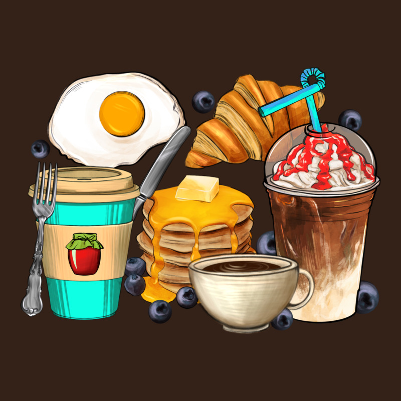 Breakfast Coffee Cups Heavy Core Tee by Artiststas | Teevron