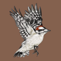 Flying Downy Woodpecker Zipper Hoodie | Teevron