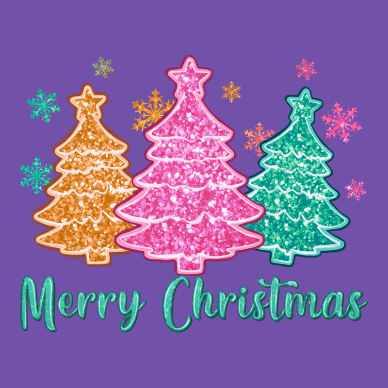 Merry Christmas Glitter Trees Premium Sweatshirt by MaliasSmallBusiness | Teevron