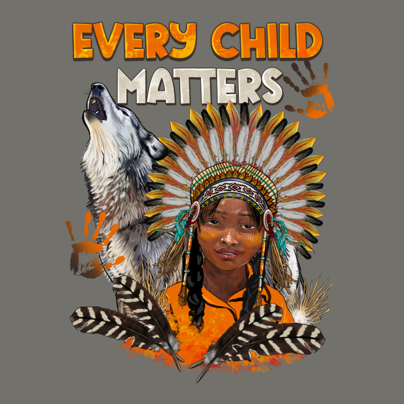 Every Child Matters Child And Wolf Premium Hoodie by BarkalooDesign | Teevron