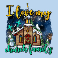 Christmas Church And Snow   ı Love My Church Family Classic Tee | Teevron