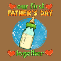 Our First Father's Day Together And Baby Bottle Vintage Tee | Teevron