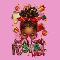 Santas Favorite Postal Worker Afro Messy Bun Urban Hoodie | Teevron