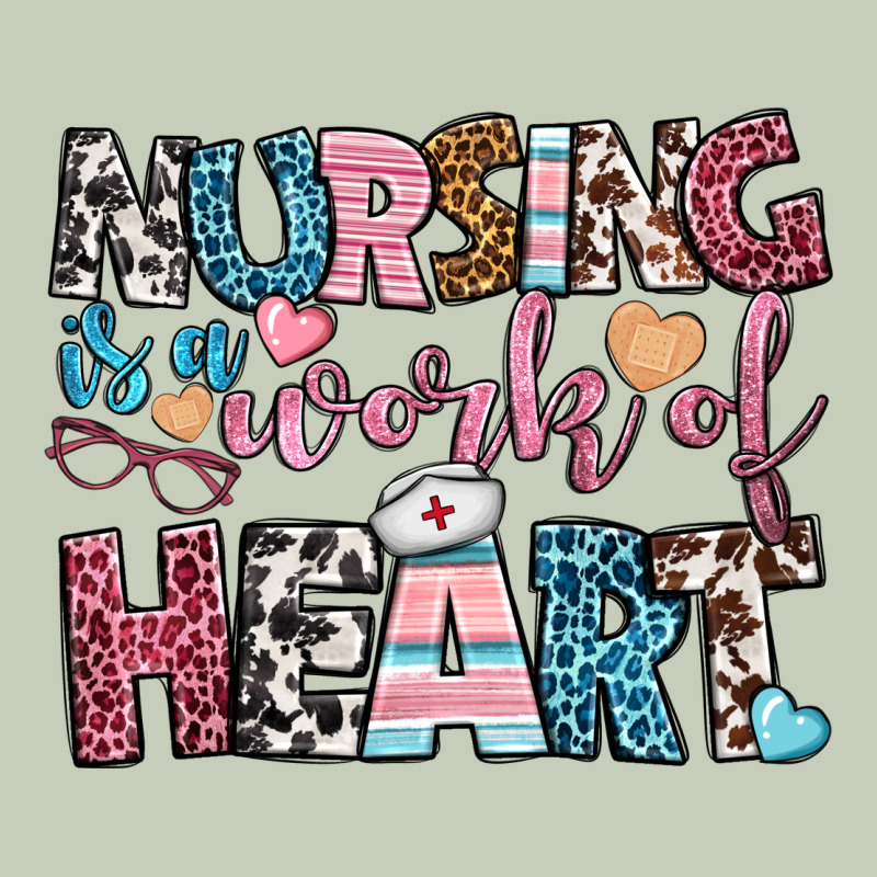Nursing Is A Work Of Heart Long Sleeve Tee by BundleAndBundleShop | Teevron
