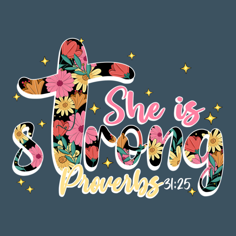 She Is Strong Proverbs 31 25 Urban Heavy Tee by JahusDesignShop | Teevron