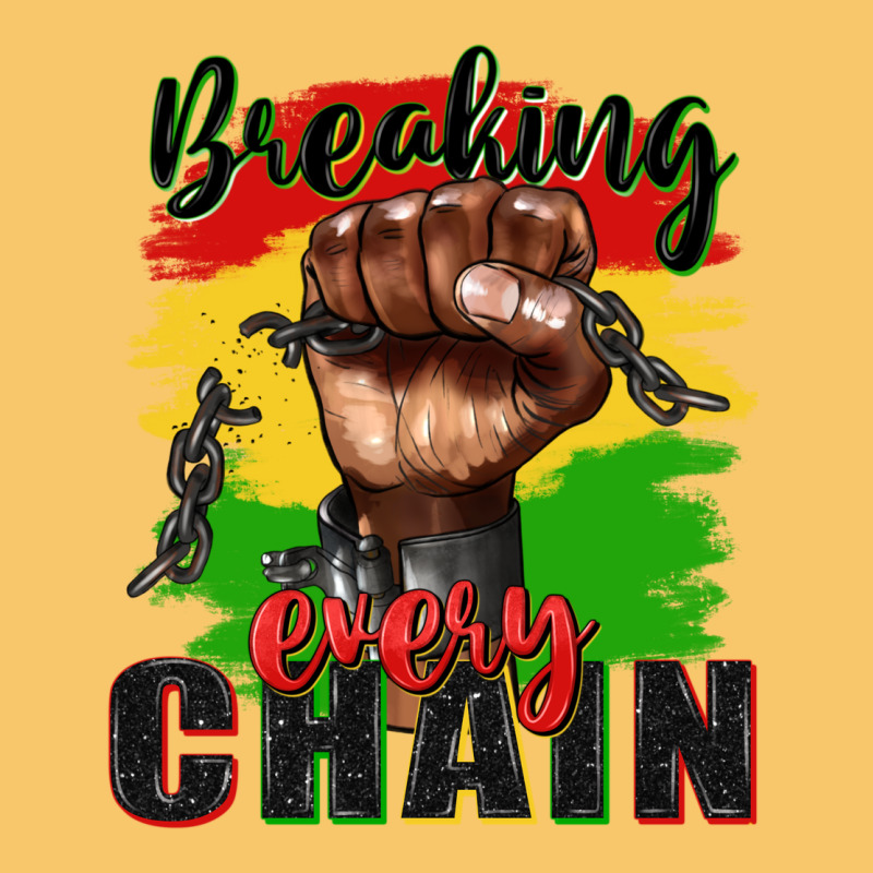 Breaking Every Chain Juneteenth Vintage Hoodie by Zillion Design Studio | Teevron