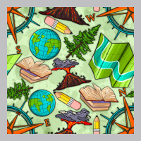 Geography Class Seamless Pattern Long Sleeve Tee | Teevron