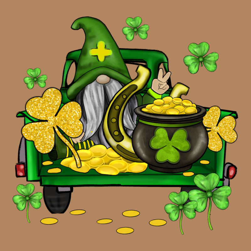 St Patricks Truck And Gnome Long Sleeve Tee by AdoDesignShop | Teevron