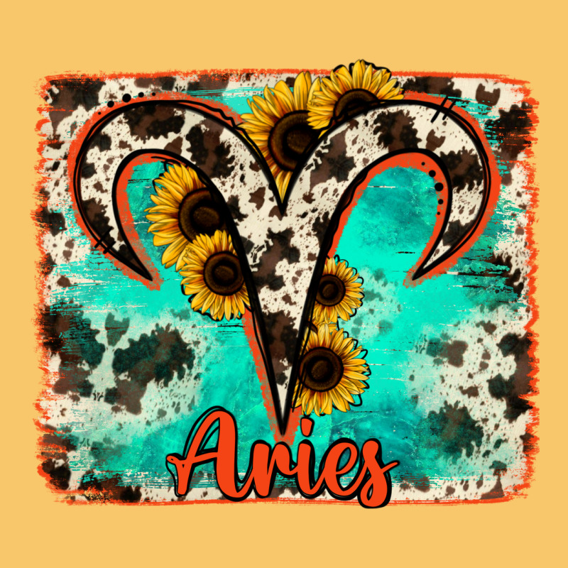 Aries Turquoise Cowhide Vintage Hoodie by RanaPortraitStore | Teevron