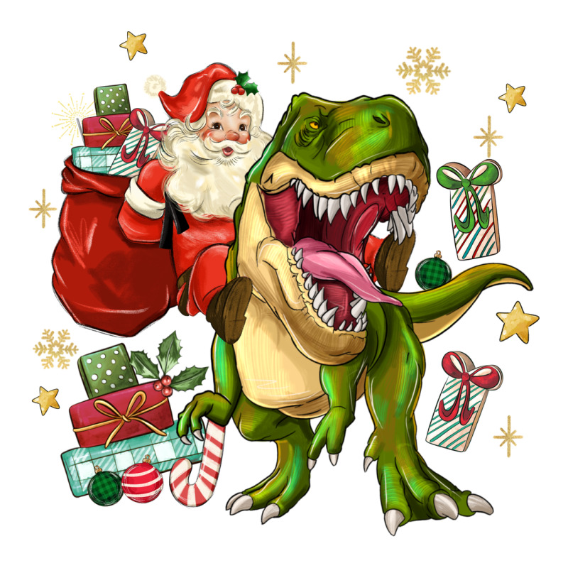Christmas Dinosaur Premium Sweatshirt by MaliasSmallBusiness | Teevron