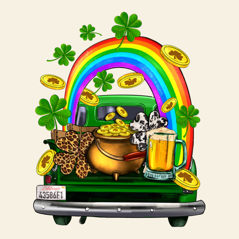 St Patricks Shamrock Gold Beer Truck Vintage Tee by FaDigitalArtStudio | Teevron