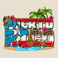Puerto Rico And Flowers With Frog Urban Heavy Tee | Teevron