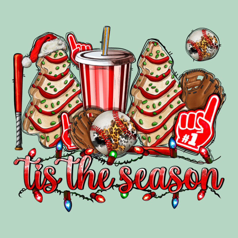 Tis The Season Christmas Tree  Cake Baseball Classic Tee by AdoDesignShop | Teevron