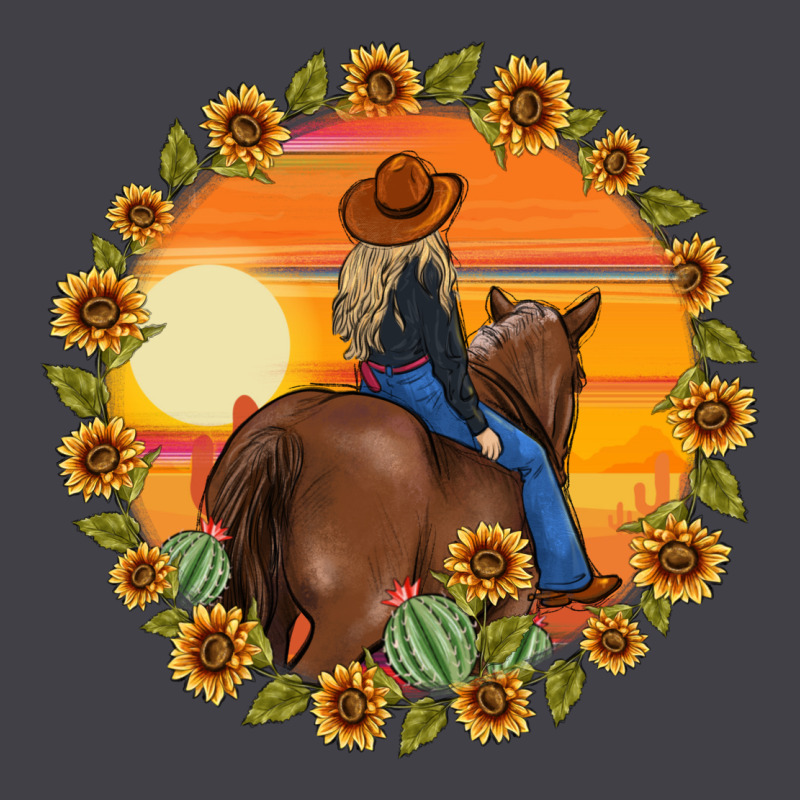 Cowgirl Sunflower Heavyweight Hoodie by MaliasSmallBusiness | Teevron