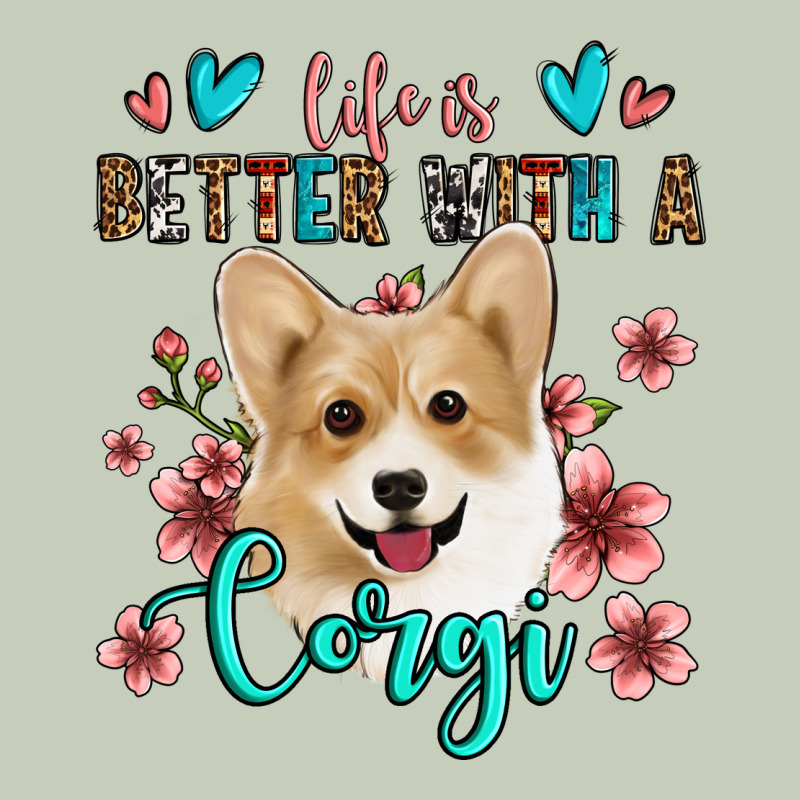 Life Is Better With A Corgi Long Sleeve Tee by Jasminsmagicworld | Teevron