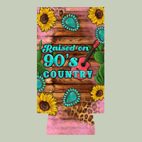 Raised 90's Country Guitar Cactus Sunflower's 12 Oz Can Cooler  (slim) Classic Tee | Teevron