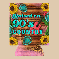 Raised 90's Country Guitar Cactus Sunflower's 12 Oz Can Cooler (regula Classic Tee | Teevron