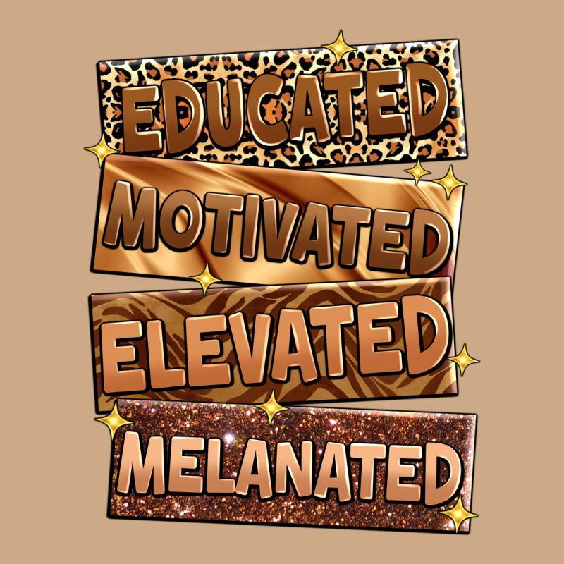 Educated Motivated Elevated Melanated Vintage Hoodie by Zillion Design Studio | Teevron
