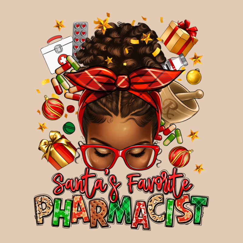 Santas Favorite Pharmacist Afro Messy Bun Urban Hoodie by texasbilliewilder | Teevron