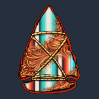 Turquoise Serape Tooled Leather Arrowhead Zipper Hoodie | Teevron