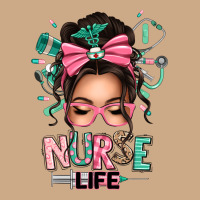 Afro Messy Bun Nurse Life Vintage Hoodie | Teevron