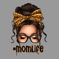 Caucasian Leopard Messy Bun Mom Life Vintage Hoodie | Teevron