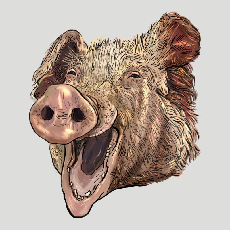 American Yorkshire Pig Face Zipper Hoodie by LillyAllenDesigns | Teevron