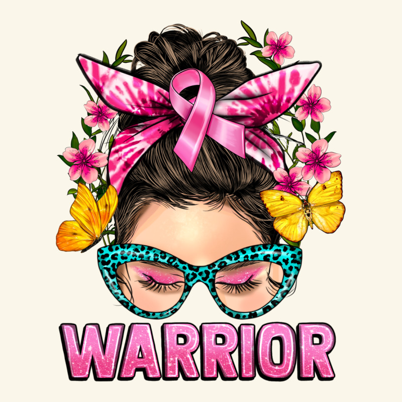 Cancer Warrior Messy Bun Premium Hoodie by BarkalooDesign | Teevron