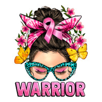 cancer warrior messy bun | Teevron