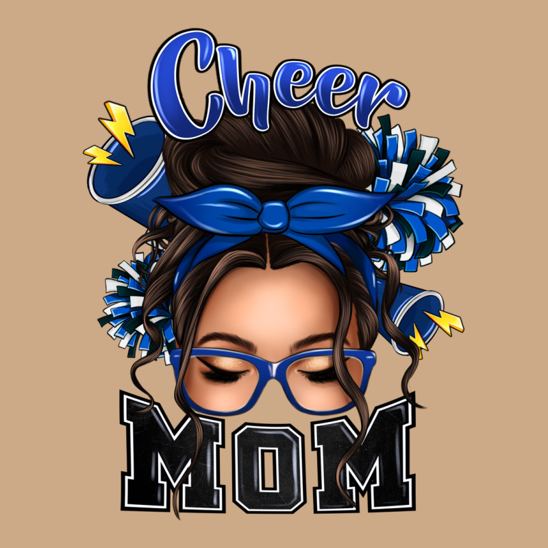 Cheer Mom Messy Bun Vintage Hoodie by texasbilliewilder | Teevron