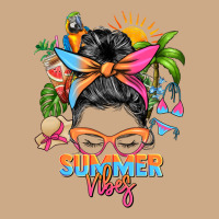 Summer Vibes Messy Bun Vintage Hoodie | Teevron